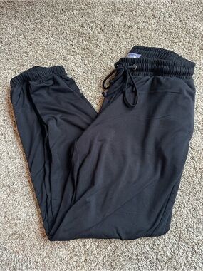 Everyday Black Women's Jogger Pants with Drawstring Waist